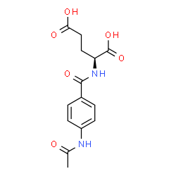 4-acetamidobenzoylglutamate结构式