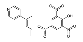 4-penta-2,4-dien-2-ylpyridine,2,4,6-trinitrophenol结构式