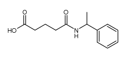5-oxo-5-((1-phenylethyl)amino)pentanoic acid结构式