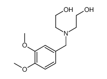 2-[(3,4-dimethoxyphenyl)methyl-(2-hydroxyethyl)amino]ethanol结构式