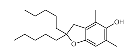 4,6-dimethyl-2,2-dipentyl-3H-1-benzofuran-5-ol Structure