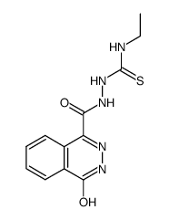 4-oxo-3,4-dihydro-phthalazine-1-carboxylic acid N'-(ethyl-thiocarbamoyl)-hydrazide结构式