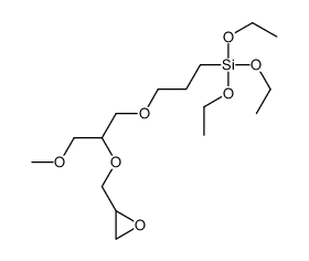 triethoxy-[3-[3-methoxy-2-(oxiran-2-ylmethoxy)propoxy]propyl]silane结构式