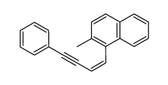 2-Methyl-1-((Z)-4-phenyl-but-1-en-3-ynyl)-naphthalene Structure
