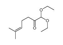 1,1-diethoxy-6-methylhept-5-en-2-one结构式
