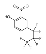 4-(1,1,2,2,3,3,3-heptafluoropropyl)-2-nitrophenol Structure