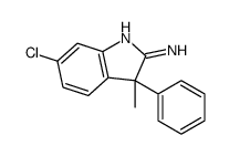 6-chloro-3-methyl-3-phenylindol-2-amine Structure