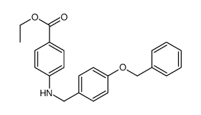 ethyl 4-[(4-phenylmethoxyphenyl)methylamino]benzoate结构式