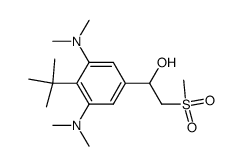 1-(4-tert-Butyl-3,5-bis-dimethylamino-phenyl)-2-methanesulfonyl-ethanol结构式