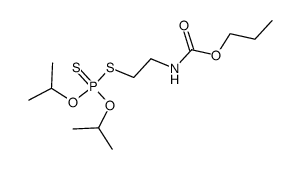 [2-(Diisopropoxy-thiophosphorylsulfanyl)-ethyl]-carbamic acid propyl ester Structure