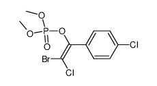 Phosphoric acid (Z)-2-bromo-2-chloro-1-(4-chloro-phenyl)-vinyl ester dimethyl ester Structure