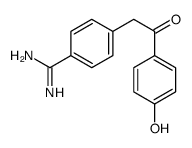 4-[2-(4-hydroxyphenyl)-2-oxoethyl]benzenecarboximidamide Structure