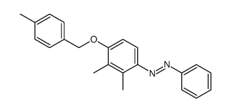 [2,3-dimethyl-4-[(4-methylphenyl)methoxy]phenyl]-phenyldiazene Structure
