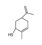 (1S,5S)-2-methyl-5-prop-1-en-2-ylcyclohex-2-ene-1-thiol结构式