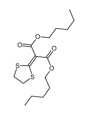 dipentyl 2-(1,3-dithiolan-2-ylidene)propanedioate Structure