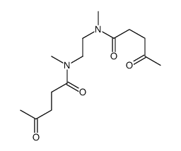 N-methyl-N-[2-[methyl(4-oxopentanoyl)amino]ethyl]-4-oxopentanamide Structure