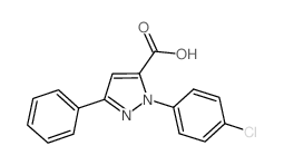 2-(4-氯苯基)-5-苯基-2H-吡唑-3-羧酸图片