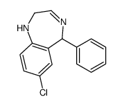 7-chloro-5-phenyl-2,5-dihydro-1H-1,4-benzodiazepine Structure