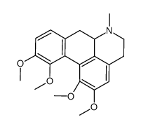 (6aS)-1,2,10,11-tetramethoxy-6-methyl-5,6,6a,7-tetrahydro-4H-dibenzo[de,g]quinoline结构式