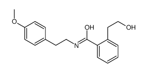 2-(2-hydroxyethyl)-N-[2-(4-methoxyphenyl)ethyl]benzamide结构式