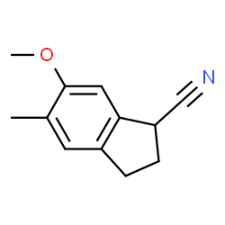 1H-Indene-1-carbonitrile,2,3-dihydro-6-methoxy-5-methyl-(9CI) structure