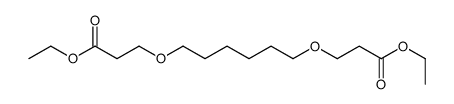 ethyl 3-[6-(3-ethoxy-3-oxopropoxy)hexoxy]propanoate结构式