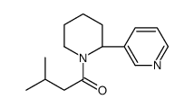 3-methyl-1-[(2S)-2-pyridin-3-ylpiperidin-1-yl]butan-1-one结构式