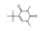 1,3-dimethyl-5-trimethylsilylpyrimidine-2,4-dione结构式