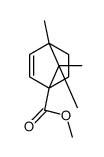 Bicyclo[2.2.1]hept-2-ene-1-carboxylic acid, 4,7,7-trimethyl-, methyl ester (9CI) Structure