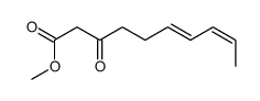 methyl 3-oxodeca-6,8-dienoate结构式