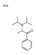 2-[di(propan-2-yl)amino]-1-phenylpropan-1-one,hydrochloride结构式