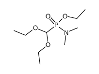 ethyl P-(diethoxymethyl)-N,N-dimethylphosphonamidate结构式