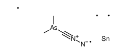 [diazo(trimethylstannyl)methyl]-dimethylarsane结构式