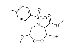 methyl 3-hydroxy-7-methoxy-5-tosyl-1,2,5-dioxazepane-4-carboxylate结构式