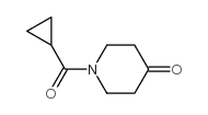 1-(环丙基羰基)-4-哌啶酮结构式