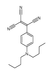 2-[4-(dibutylamino)phenyl]ethene-1,1,2-tricarbonitrile Structure