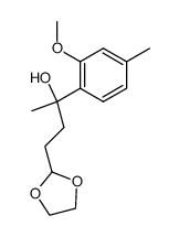 4-[1,3]Dioxolan-2-yl-2-(2-methoxy-4-methyl-phenyl)-butan-2-ol Structure