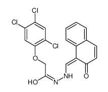 N'-[(2-oxonaphthalen-1-ylidene)methyl]-2-(2,4,5-trichlorophenoxy)acetohydrazide Structure