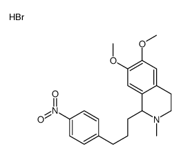 6,7-dimethoxy-2-methyl-1-[3-(4-nitrophenyl)propyl]-1,2,3,4-tetrahydroisoquinolin-2-ium,bromide结构式