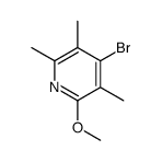 4-bromo-2-methoxy-3,5,6-trimethylpyridine结构式