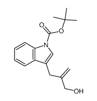 tert-butyl 3-(2-(hydroxymethyl)allyl)-1H-indole-1-carboxylate结构式