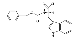 Nα-benzyloxycarbonyl-D-tryptophyl chloride Structure