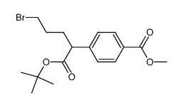 methyl 4-[4-bromo-1-(tert-butoxycarbonyl)butyl]benzoate Structure