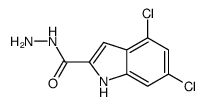 4,6-dichloro-1H-indole-2-carbohydrazide Structure