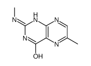 4(1H)-Pteridinone,6-methyl-2-(methylamino)-(9CI)结构式