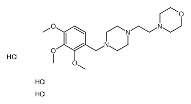 4-[2-[4-[(2,3,4-trimethoxyphenyl)methyl]piperazin-1-yl]ethyl]morpholine,trihydrochloride Structure