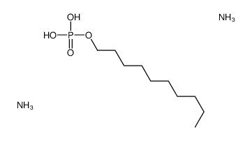 azane,decyl dihydrogen phosphate Structure