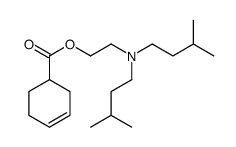 2-[bis(3-methylbutyl)amino]ethyl cyclohex-3-ene-1-carboxylate结构式