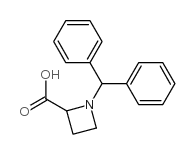 1-Benzhydrylazetidine-2-carboxylic Acid结构式