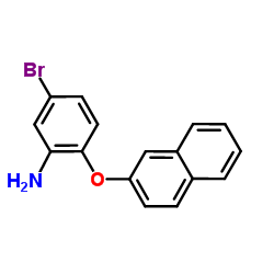 5-Bromo-2-(2-naphthyloxy)aniline结构式